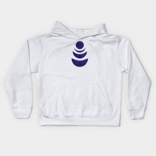 Blue Moody Moon Kids Hoodie